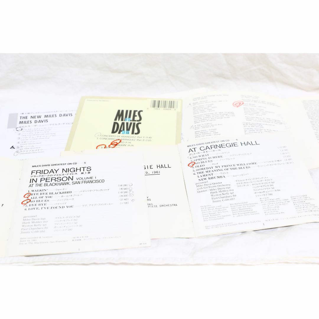 MILES DAVIS マイルス・デイビス CD ジャズ 5枚セット エンタメ/ホビーのCD(ジャズ)の商品写真