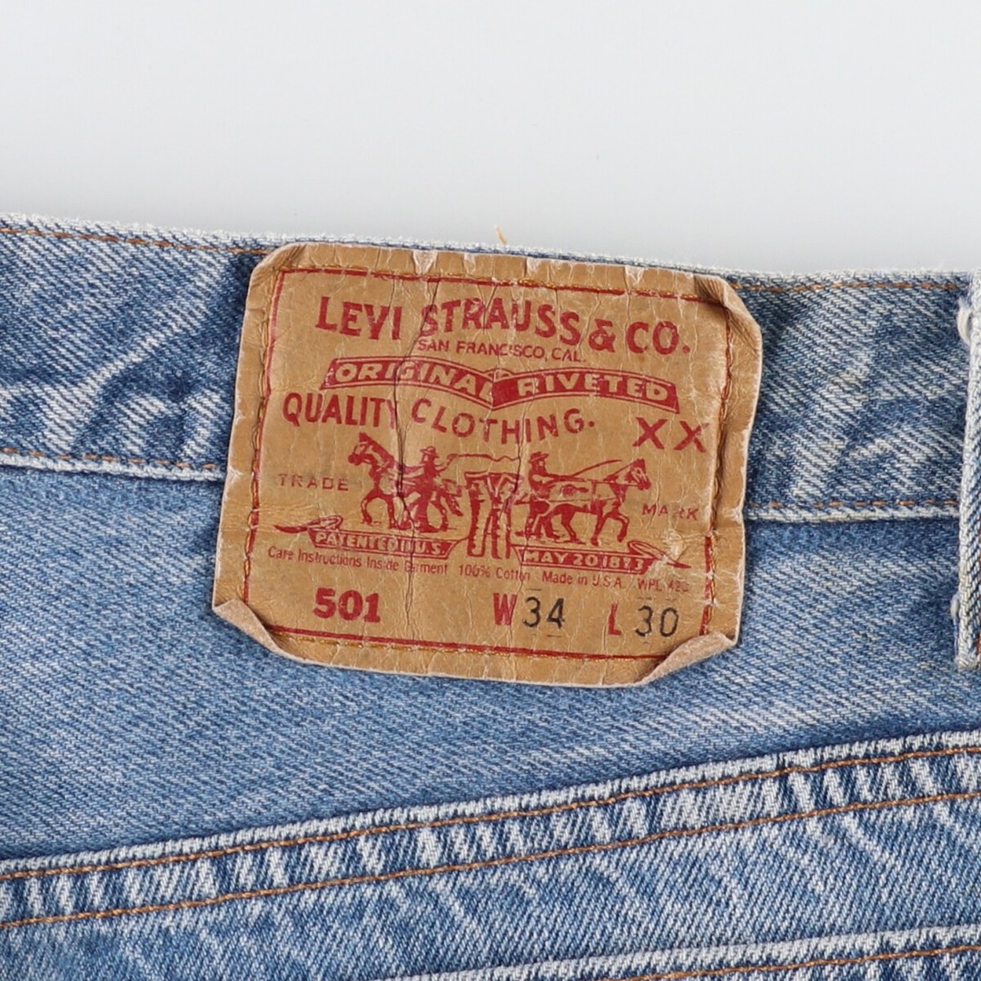 Levi's(リーバイス)の古着 90年代 リーバイス Levi's リーバイス501 ストレートデニムパンツ USA製 メンズw34 ヴィンテージ /eaa422156 メンズのパンツ(デニム/ジーンズ)の商品写真