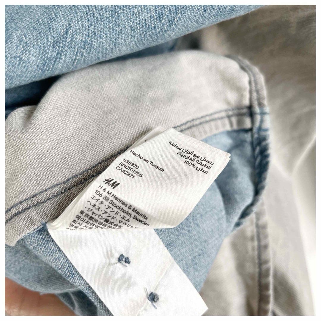 H&M(エイチアンドエム)の【美品】H&M シャツ　メンズ　トップス　デニム メンズのトップス(シャツ)の商品写真