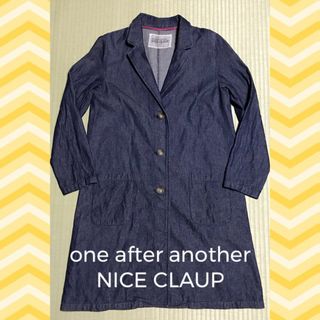 one after another NICE CLAUP - ★美品★ ワンアフターアナザー ナイスクラップ デニムチェスターコート