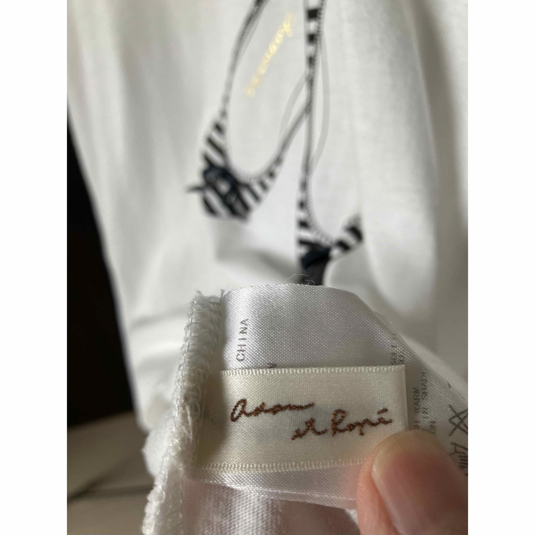 AER ADAM ET ROPE(アダムエロペ)のアダムエロペ　Tシャツ 後ろリボン　コンパクト メンズのトップス(Tシャツ/カットソー(半袖/袖なし))の商品写真