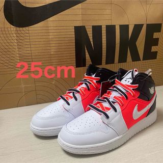 ナイキ(NIKE)の25cm AIR JORDAN 1 MID SE (GS)(スニーカー)