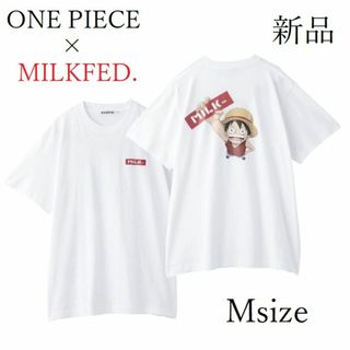 ミルクフェド(MILKFED.)の【限定】MILKFED. × ONE PIECE ルフィ コラボ Tシャツ M(Tシャツ(半袖/袖なし))