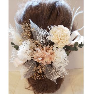 20本♪シャンパン♪髪飾り♪ヘッドドレス♪ドライフラワー♪結婚式♪前撮り♪成人式(ヘアアクセサリー)