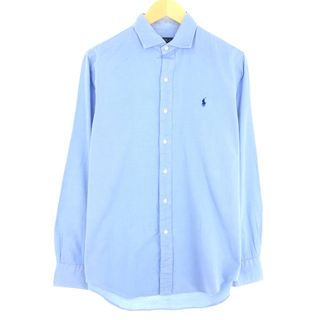 ラルフローレン(Ralph Lauren)の古着 ラルフローレン Ralph Lauren POLO RALPH LAUREN ワイドカラー 長袖 コットンシャツ メンズM /eaa446715(シャツ)