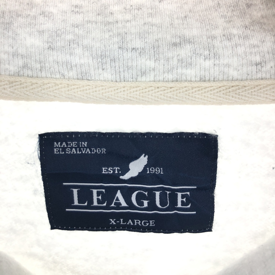 古着 LEAGUE プルオーバー カレッジ ハーフボタン スウェットシャツ トレーナー メンズXL /eaa410117 メンズのトップス(スウェット)の商品写真