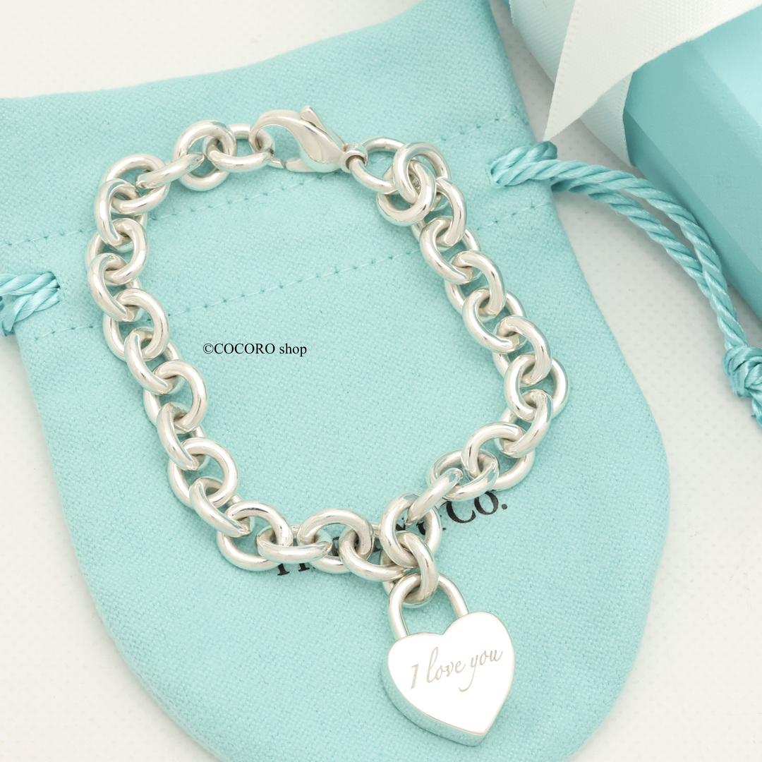 Tiffany & Co.(ティファニー)の【美品】TIFFANY&Co. ハート ロック チェーン ブレスレット レディースのアクセサリー(ブレスレット/バングル)の商品写真