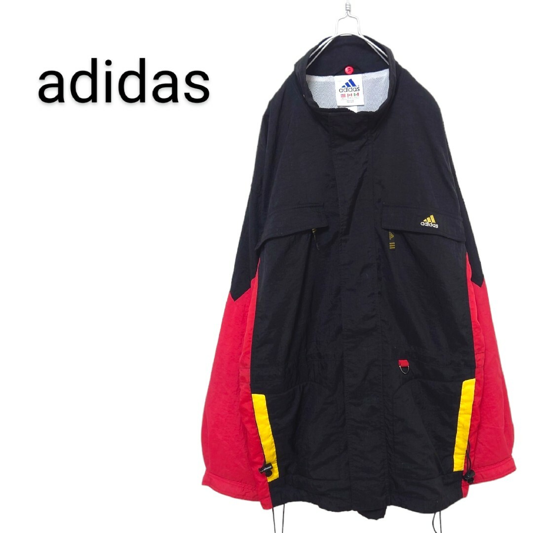 adidas(アディダス)の【adidas】90's マルチカラー ナイロンジャケット A-1862 メンズのジャケット/アウター(ナイロンジャケット)の商品写真