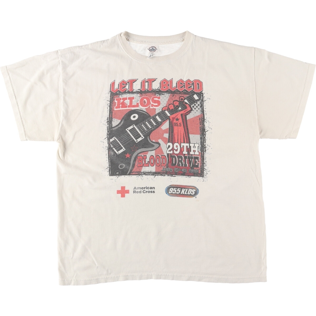 古着 AMERICAN RED CROSS アメリカ赤十字社 フェス バンドTシャツ バンT メンズL /eaa438545 メンズのトップス(Tシャツ/カットソー(半袖/袖なし))の商品写真