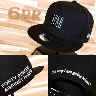 ニューエラー(NEW ERA)の超激レア【ニューエラ×FPAR】限定コラボ スクエアロゴ キャップ 黒ブラック(キャップ)