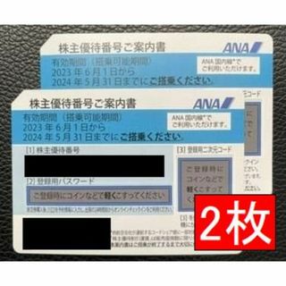 ANA(全日本空輸)株主優待券２枚①