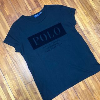 POLO RALPH LAUREN - 美品　ラルフローレン　ロゴT  ポロロゴ　ブラック　M