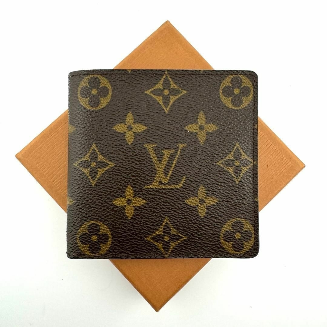 LOUIS VUITTON(ルイヴィトン)のルイヴィトン M61675 モノグラム ポルトフォイユ・マルコ 二つ折り財布 メンズのファッション小物(折り財布)の商品写真