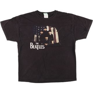 古着 00年代 THE BEATLES ビートルズ THE FIRST U.S. VISIT バンドTシャツ バンT メンズXL /eaa446430(Tシャツ/カットソー(半袖/袖なし))