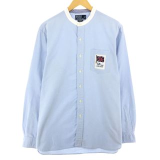 ラルフローレン(Ralph Lauren)の古着 ラルフローレン Ralph Lauren POLO by Ralph Lauren CUSTOM FIT スタンドカラーシャツ メンズL /eaa446769(シャツ)