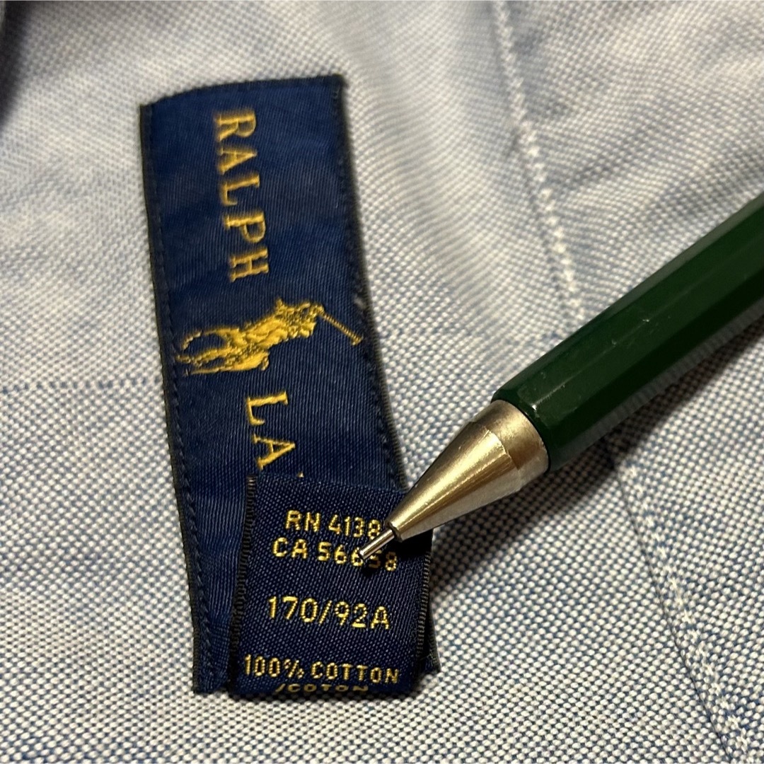Ralph Lauren(ラルフローレン)の新品 90s POLO Ralph Lauren 半袖BDシャツ ブルー メンズのトップス(シャツ)の商品写真