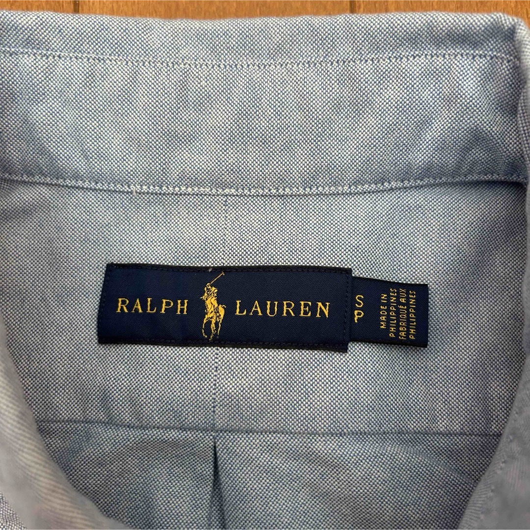 Ralph Lauren(ラルフローレン)の新品 90s POLO Ralph Lauren 半袖BDシャツ ブルー メンズのトップス(シャツ)の商品写真