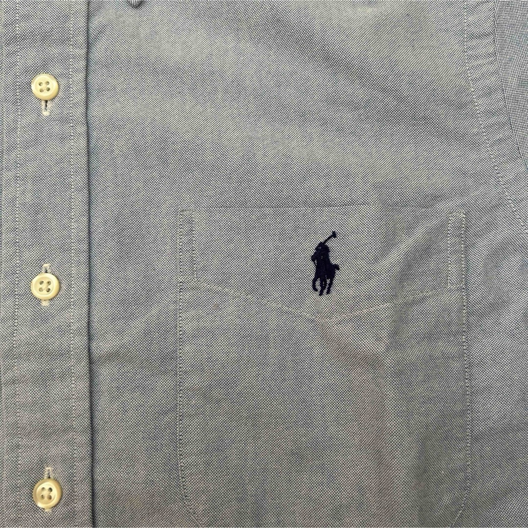 Ralph Lauren(ラルフローレン)の新品 90s POLO Ralph Lauren 半袖BDシャツ ブルー メンズのトップス(シャツ)の商品写真