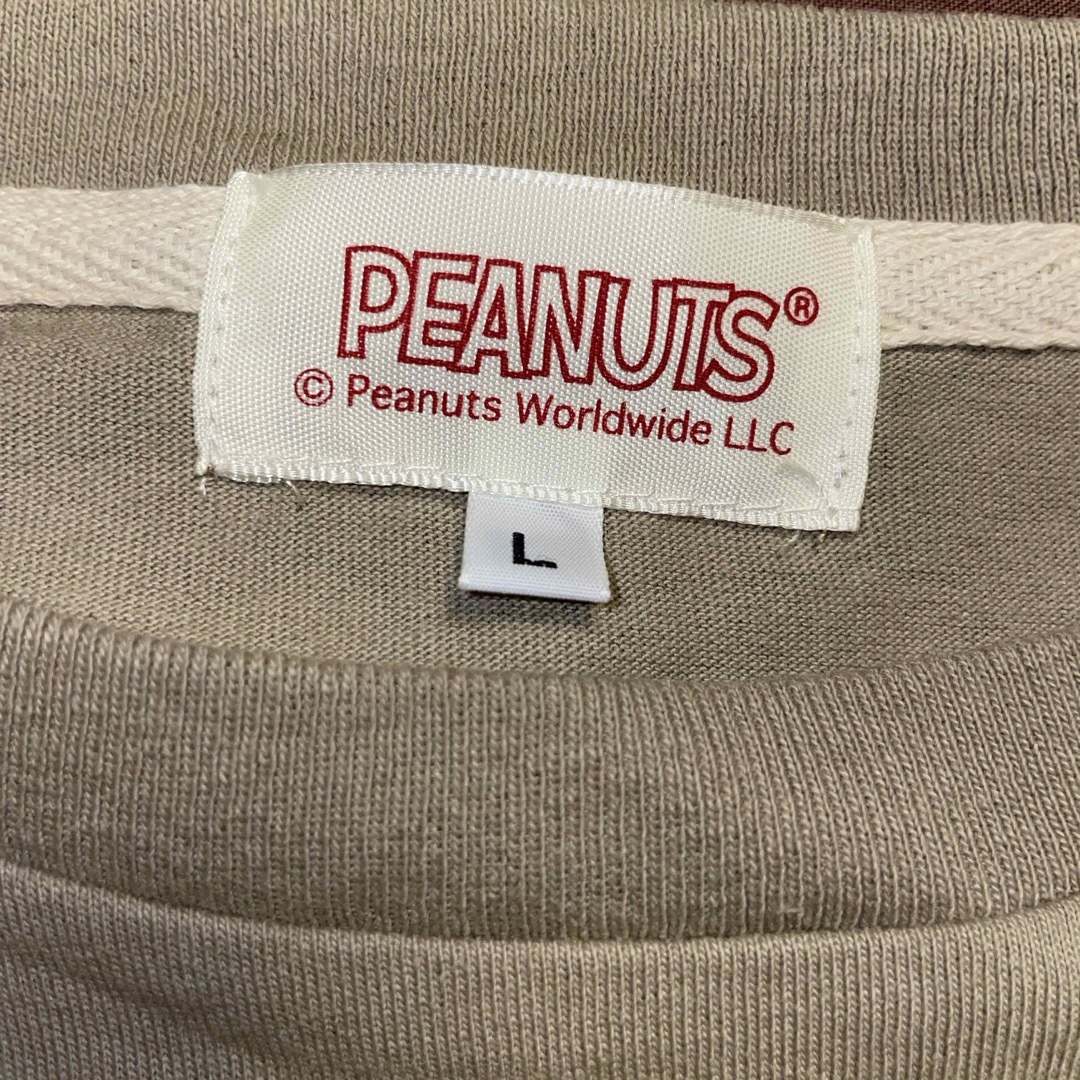 PEANUTS(ピーナッツ)のタグ付き ベージュ ピーナッツ peanuts スヌーピー SNOOPY シャツ メンズのトップス(Tシャツ/カットソー(半袖/袖なし))の商品写真