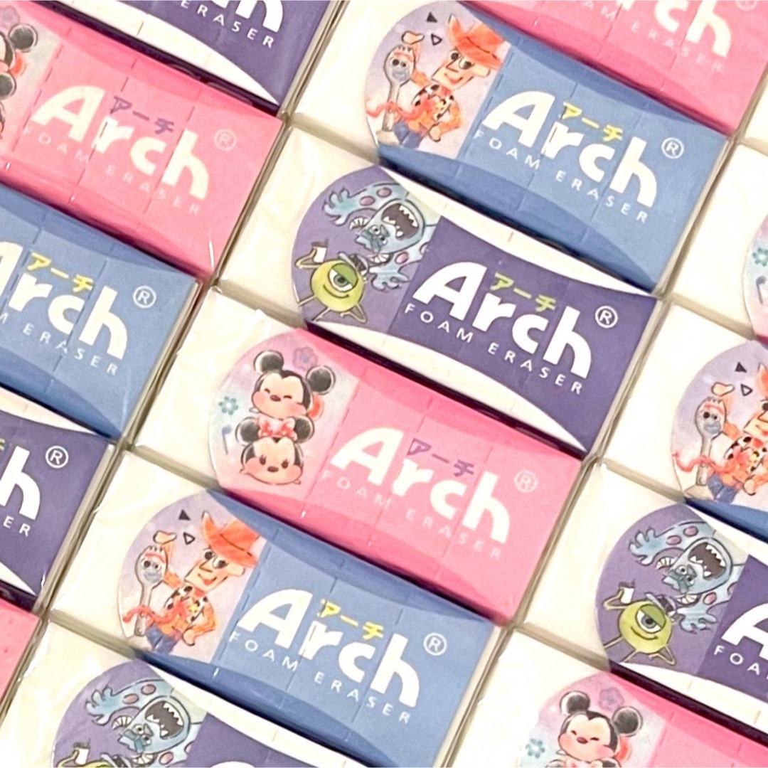 ディズニー　キャラクター　Arch　アーチ消しゴム　アーチ　18個 エンタメ/ホビーのおもちゃ/ぬいぐるみ(キャラクターグッズ)の商品写真