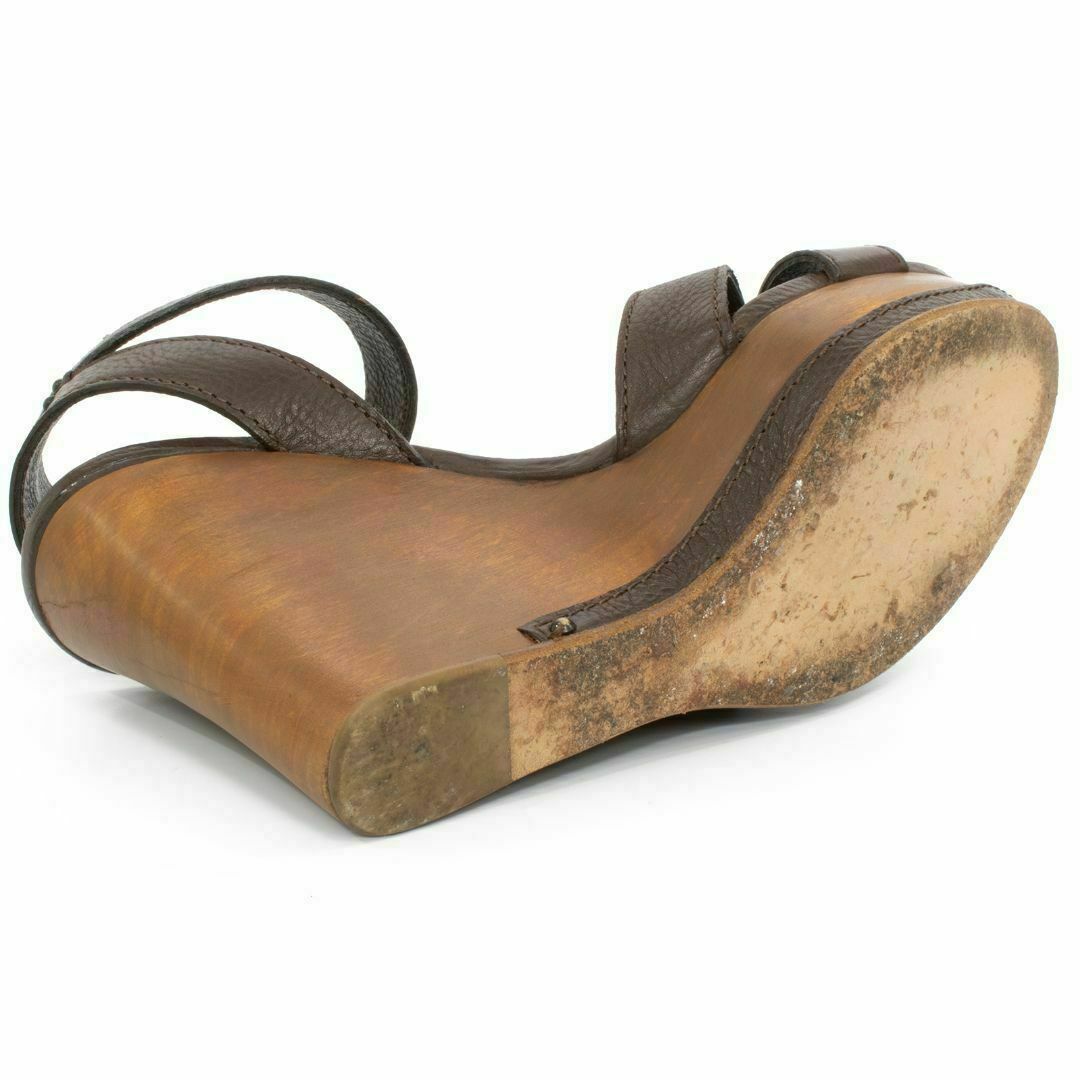 Chloe(クロエ)の【全額返金保証・送料無料】クロエのサンダル・正規品・美品・ウェッジソール・本革 レディースの靴/シューズ(サンダル)の商品写真