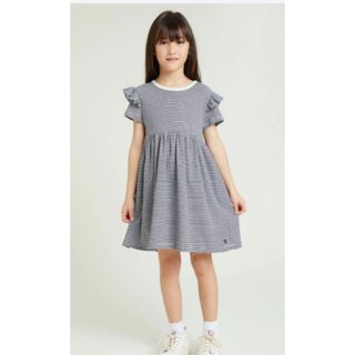 プチバトー(PETIT BATEAU)の新品　未使用　プチバトー　2024SS ミラレワンピース　8ans(ワンピース)