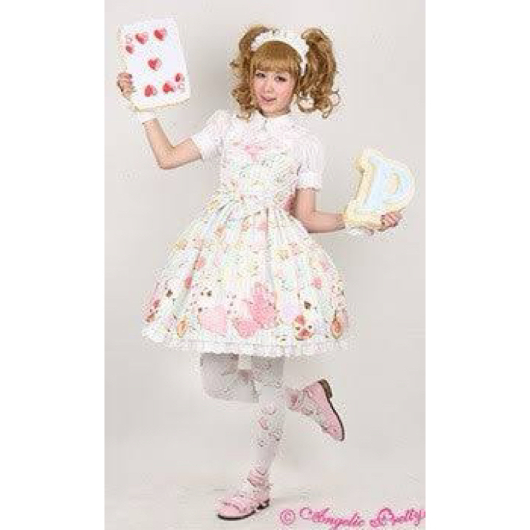 Angelic Pretty(アンジェリックプリティー)の♡ワンダークッキー ベアJSK♡ レディースのワンピース(ひざ丈ワンピース)の商品写真