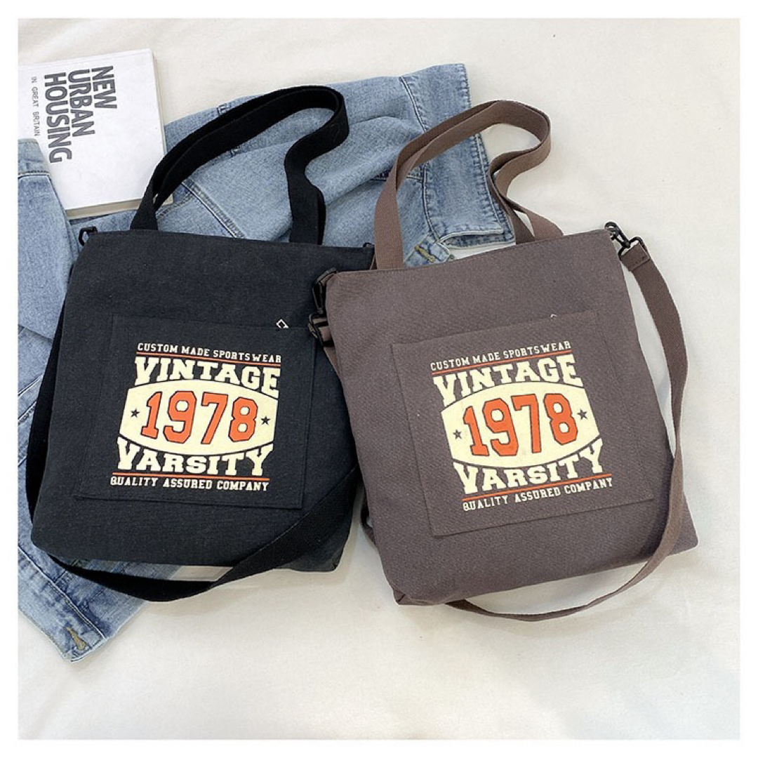 ショルダーバッグ トートバッグ 2way 通勤 通学 キャンバスバッグ 1つ レディースのバッグ(ショルダーバッグ)の商品写真