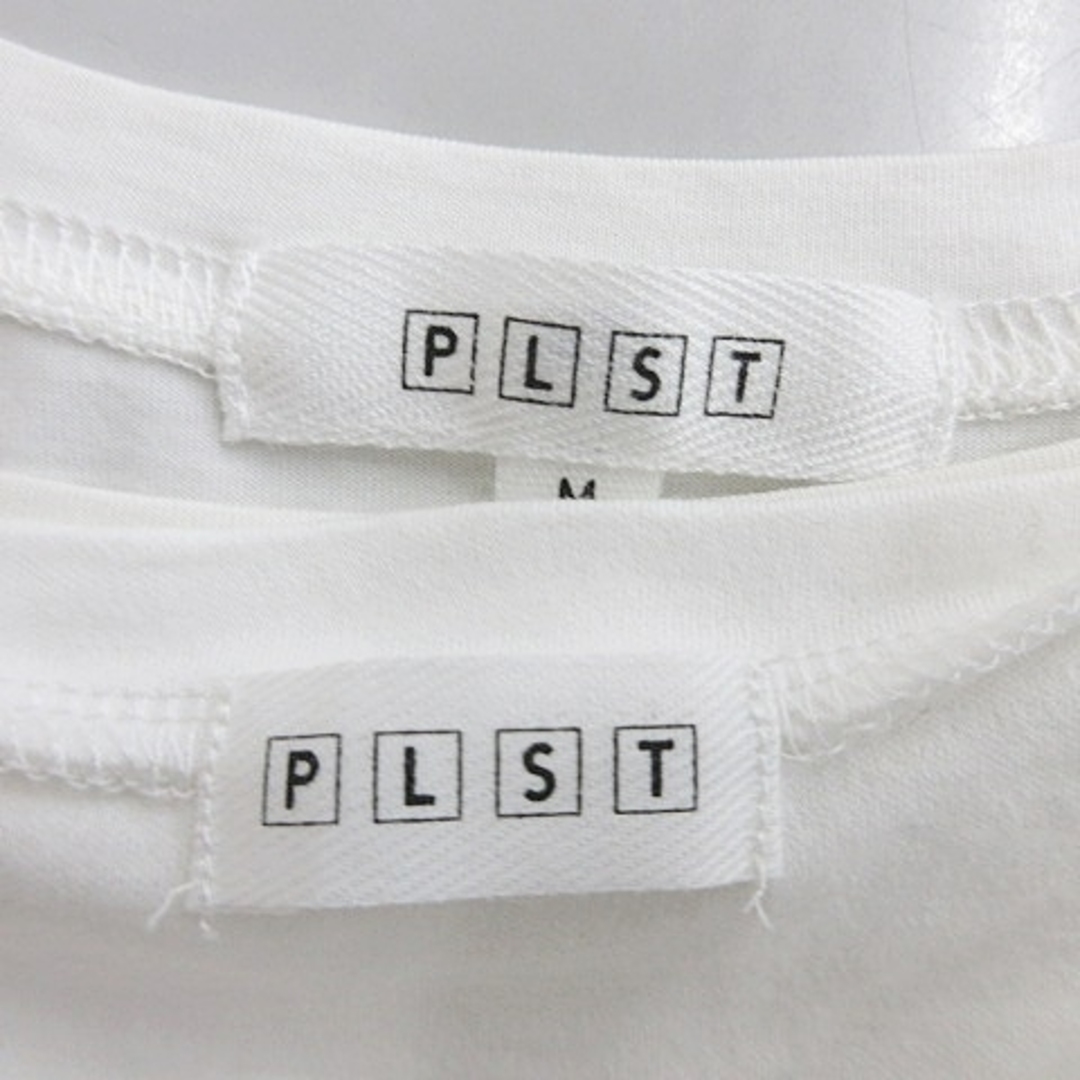PLST(プラステ)のプラステ PLST カットソー 2枚セット 半袖 ノースリーブ ホワイト M レディースのトップス(カットソー(半袖/袖なし))の商品写真