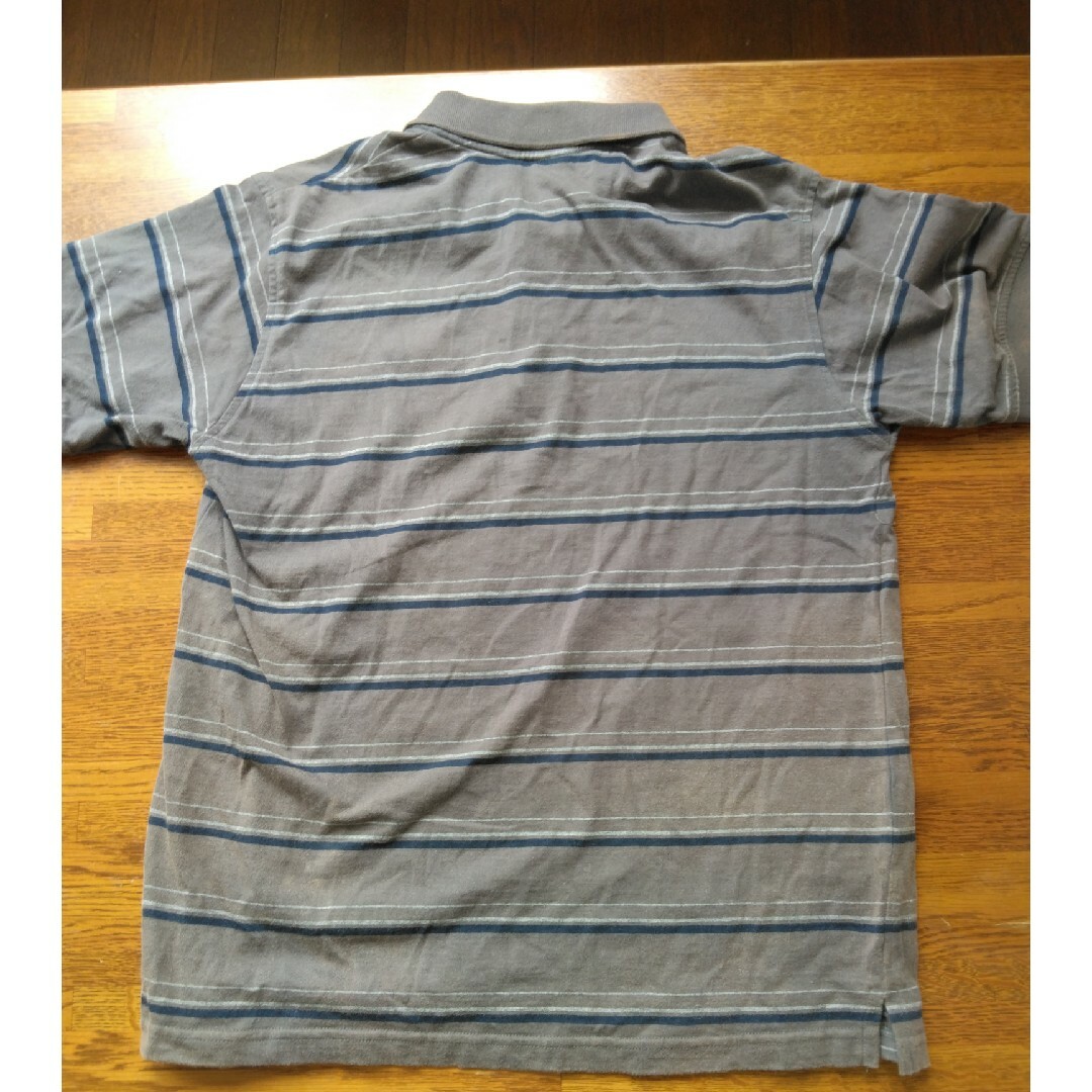 ポロシャツ　サイズＭ　グレー　灰色 メンズのトップス(ポロシャツ)の商品写真