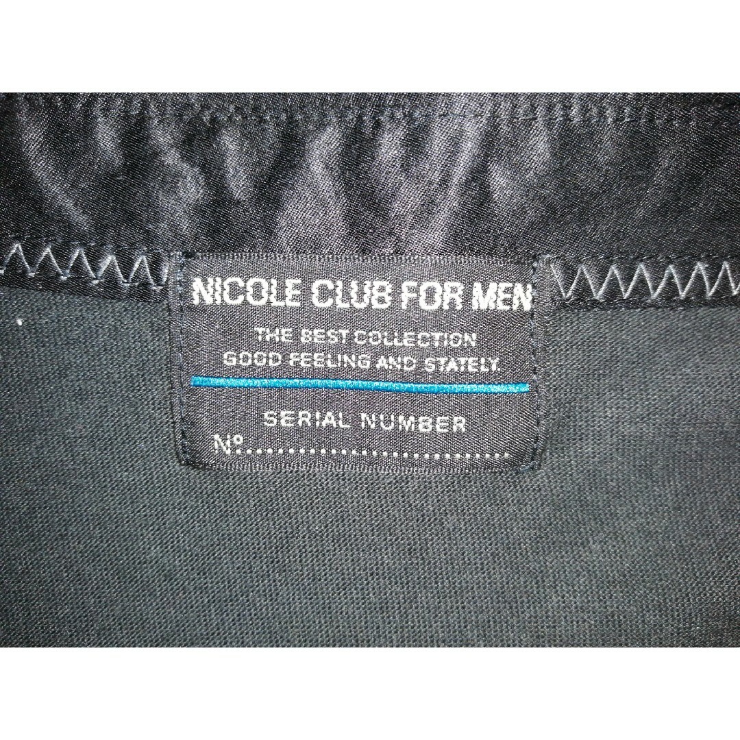 NICOLE CLUB FOR MEN(ニコルクラブフォーメン)の美品/NICOLE CLUB FOR MEN/ニコル/ポロシャツ/薄いウロコ柄/ メンズのトップス(ポロシャツ)の商品写真