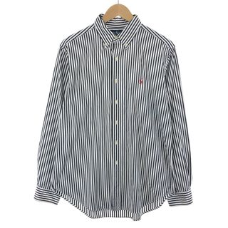 ラルフローレン(Ralph Lauren)の古着 ラルフローレン Ralph Lauren Ralph Lauren CLASSIC FIT 長袖 ボタンダウンストライプシャツ メンズL /eaa441084(シャツ)