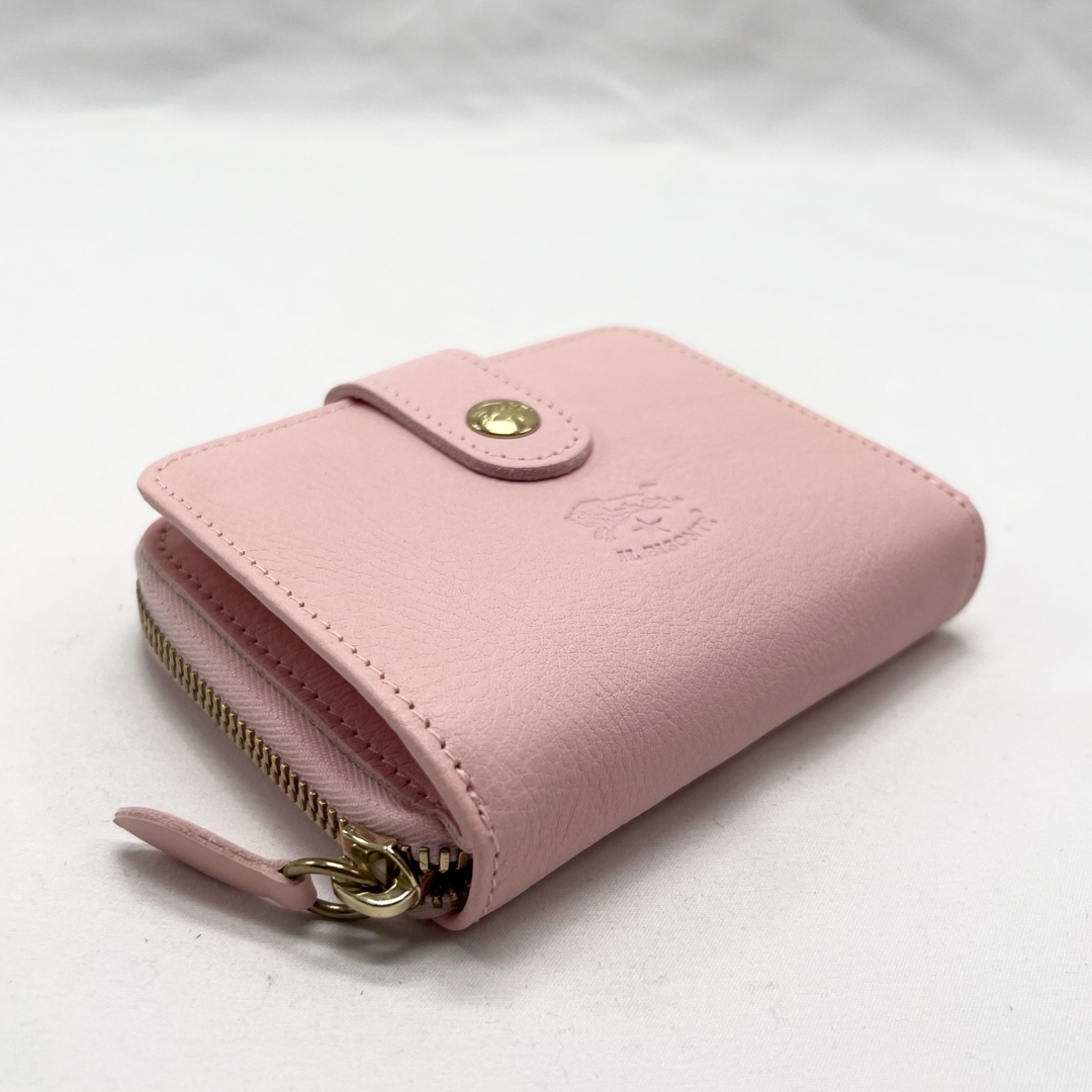 IL BISONTE(イルビゾンテ)の【新品未使用】イルビゾンテ 二つ折り財布 ☆ ローザ  パッリド（ピンク）☆ レディースのファッション小物(財布)の商品写真