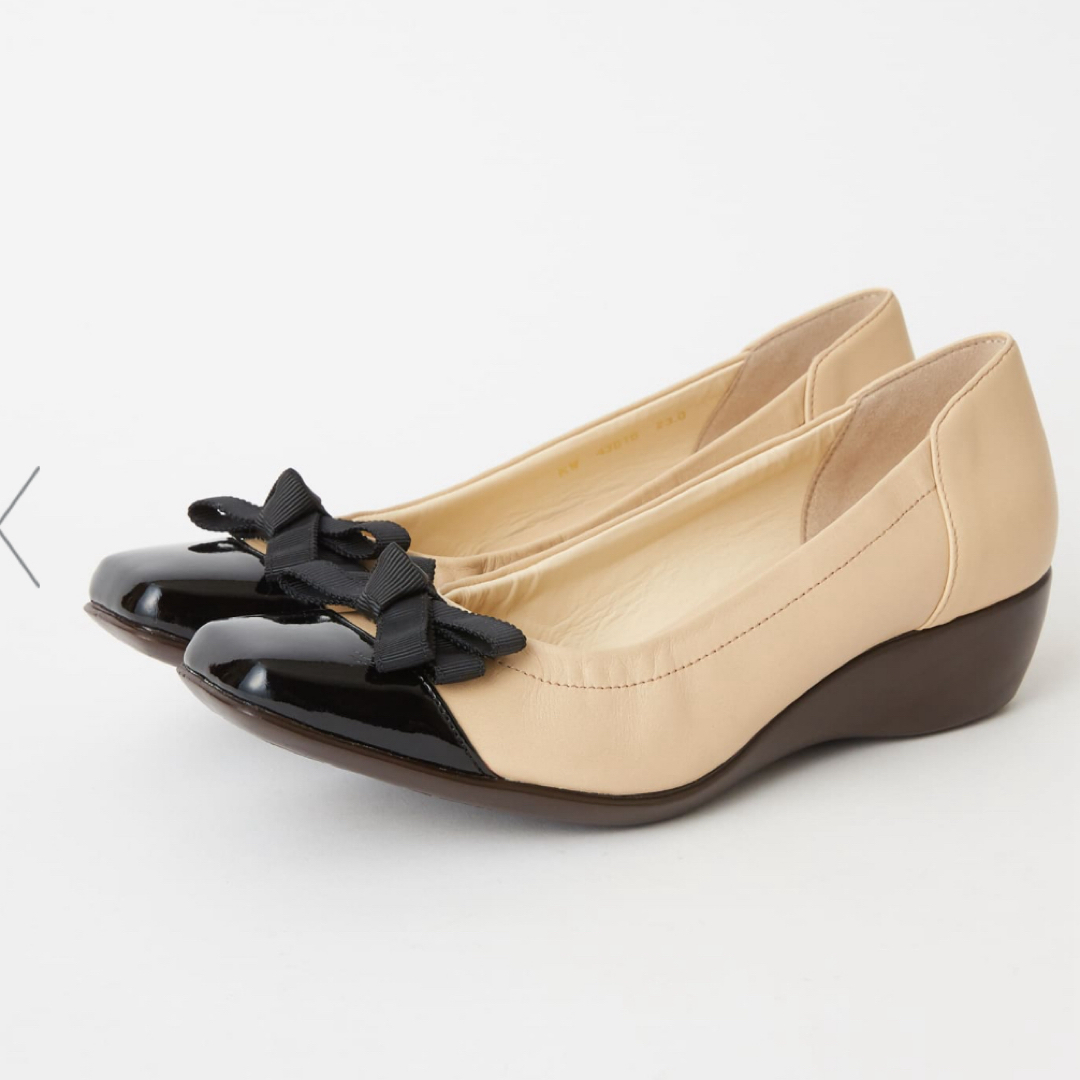 DIANA(ダイアナ)のダイアナ　ウェルフィット　モールドウェッジリボンカッター　パンプス　23cm新品 レディースの靴/シューズ(ハイヒール/パンプス)の商品写真