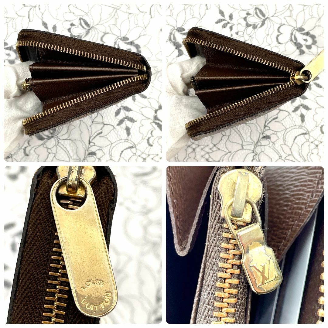 LOUIS VUITTON(ルイヴィトン)の★美品★　ルイヴィトン　ダミエ　ジッピーウォレット　エべヌ　長財布 レディースのファッション小物(財布)の商品写真