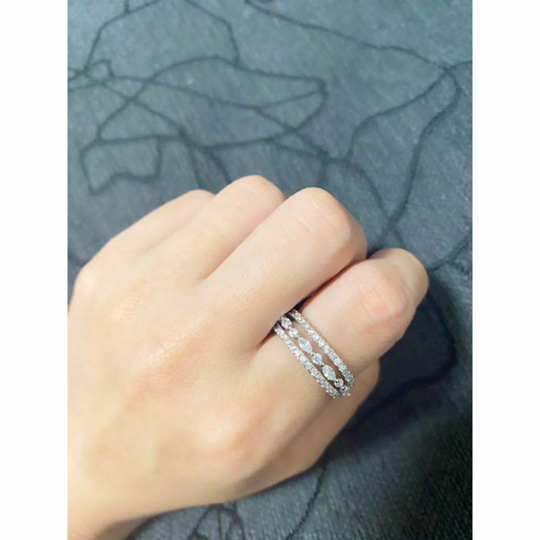 （1157）21号　お姫様の清楚なスワロランダムクリスタルリング　指輪 レディースのアクセサリー(リング(指輪))の商品写真