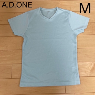 A.D.ONE レディース　女の子　Mサイズ　スポーツ　Tシャツ　サックス(Tシャツ(半袖/袖なし))