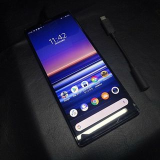 Xperia 1 ブラック　(802SO) ソフトバンク ＳＩＭ解除ロック解除済(スマートフォン本体)