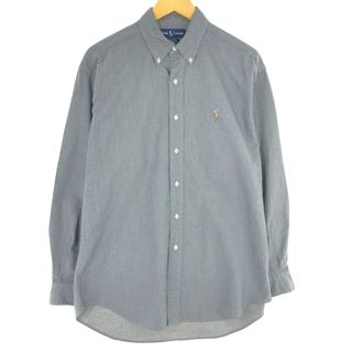 ラルフローレン(Ralph Lauren)の古着 ラルフローレン Ralph Lauren BLAKE 長袖 ボタンダウンシャツ メンズM /eaa446234(シャツ)