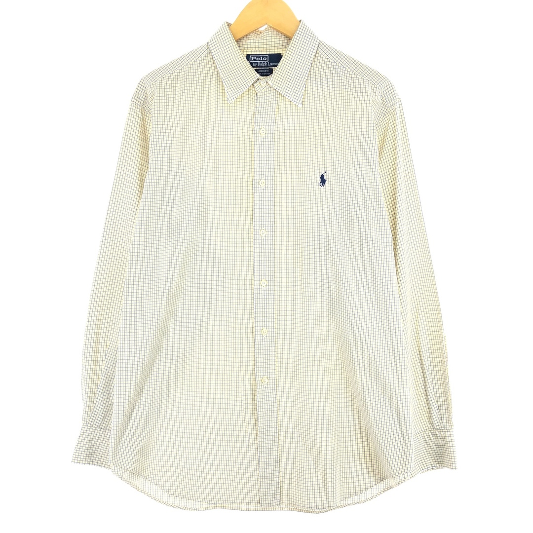 Ralph Lauren(ラルフローレン)の古着 ラルフローレン Ralph Lauren ANDREW 長袖 コットンチェックシャツ メンズL /eaa446246 メンズのトップス(シャツ)の商品写真