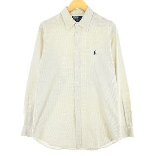 ラルフローレン(Ralph Lauren)の古着 ラルフローレン Ralph Lauren ANDREW 長袖 コットンチェックシャツ メンズL /eaa446246(シャツ)