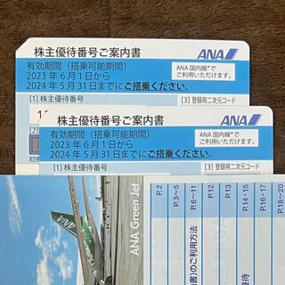 エーエヌエー(ゼンニッポンクウユ)(ANA(全日本空輸))の【即日発送】ANA 全日空 全日本空輸 株主優待券 2枚(その他)