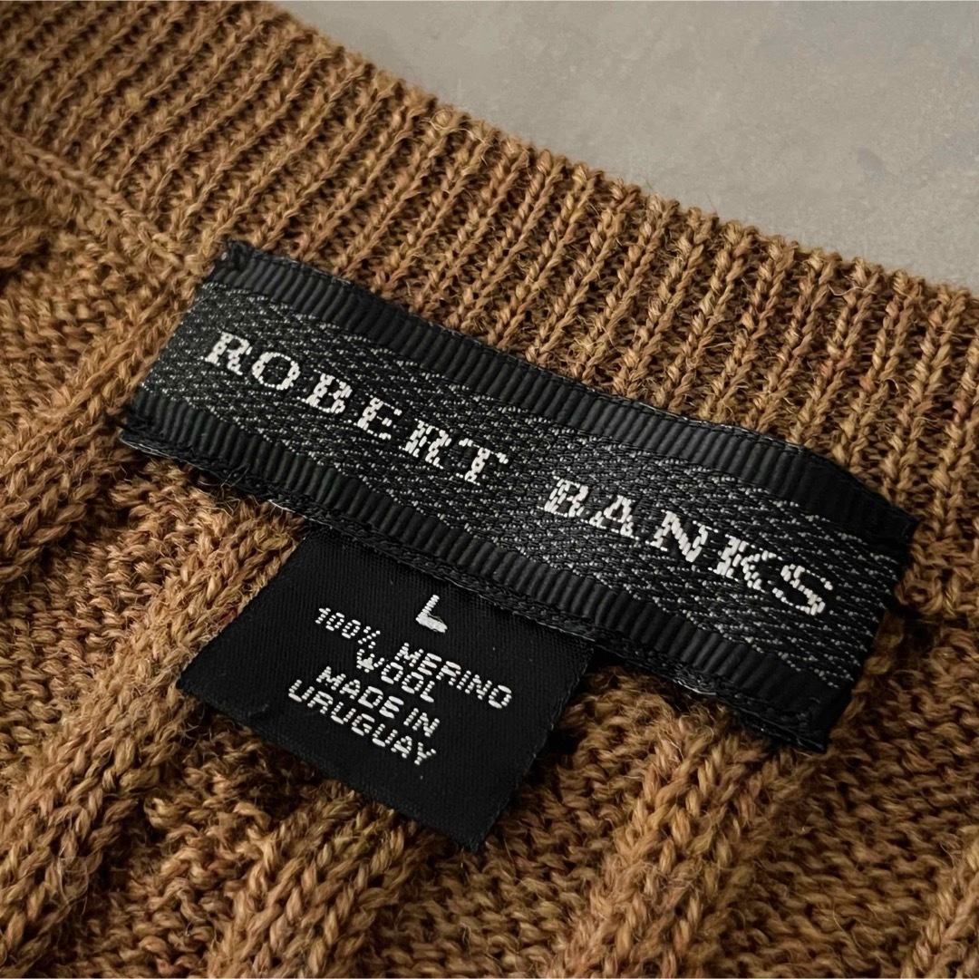ウルグアイ製 “ROBERT BANKS” Cable Knit Vest メンズのトップス(ベスト)の商品写真