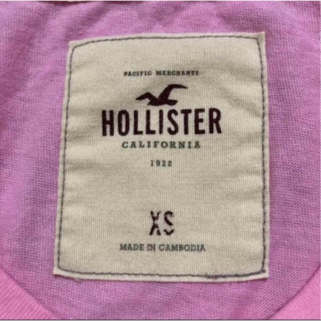 Hollister(ホリスター)の【古着】レディース HOLLISTER 半袖Tシャツ カットソー ロゴTシャツ レディースのトップス(Tシャツ(半袖/袖なし))の商品写真