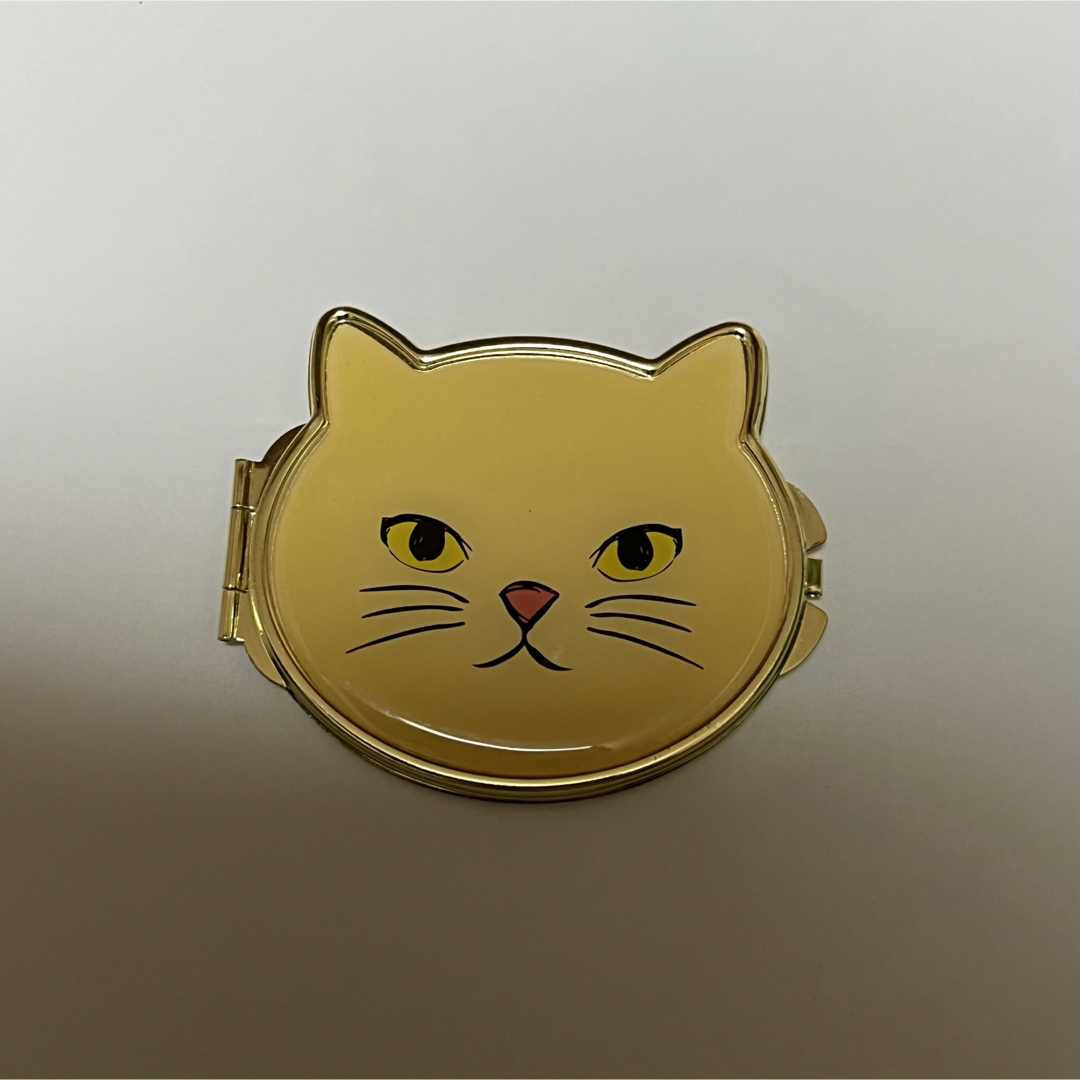 猫型　鏡　ミラー レディースのファッション小物(ミラー)の商品写真