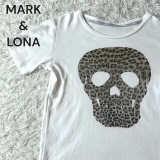 マークアンドロナ(MARK&LONA)のMARK&LONA マーク&ロナ　スカル　スタッズ　Tシャツ　白(その他)