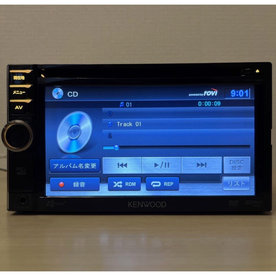 KENWOOD(ケンウッド)のケンウッド彩速ナビMDV-333新品バックカメラ付Bluetooth音楽 自動車/バイクの自動車(カーナビ/カーテレビ)の商品写真