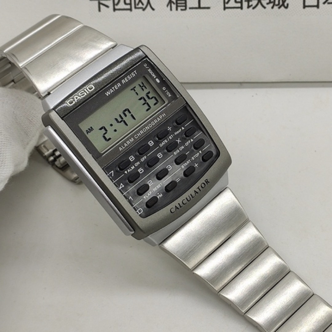 CASIO(カシオ)のカシオ　デジタル腕時計　新品　計算機能搭載　海外並行輸入モデル　データバンク メンズの時計(腕時計(デジタル))の商品写真