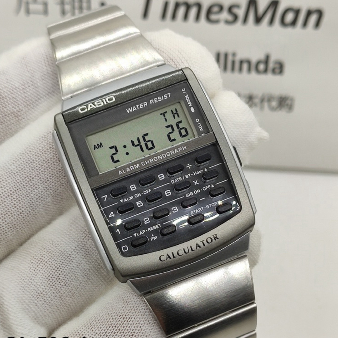 CASIO(カシオ)のカシオ　デジタル腕時計　新品　計算機能搭載　海外並行輸入モデル　データバンク メンズの時計(腕時計(デジタル))の商品写真