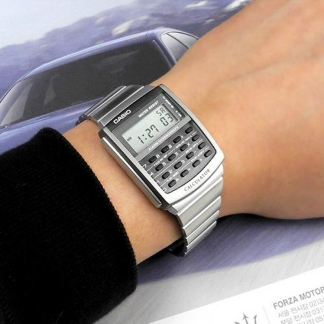 CASIO(カシオ)のカシオ　デジタル腕時計　新品　計算機能搭載　海外並行輸入モデル　データバンク メンズの時計(腕時計(デジタル))の商品写真